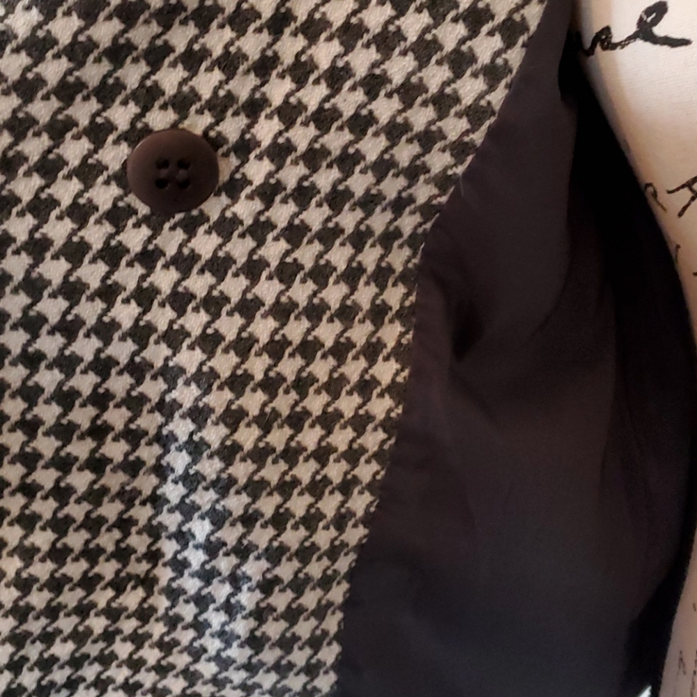 Talbots Gray Houndstooth Jacket - image 7